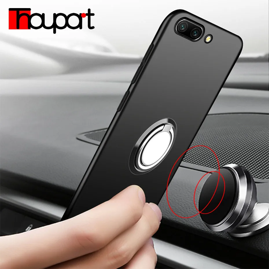 

Matte Silicone Case For Huawei Honor 10 Lite Honor View 20 Cases Ring Holder Cover Case For Huawei P Smart 2019 Honor Note 10
