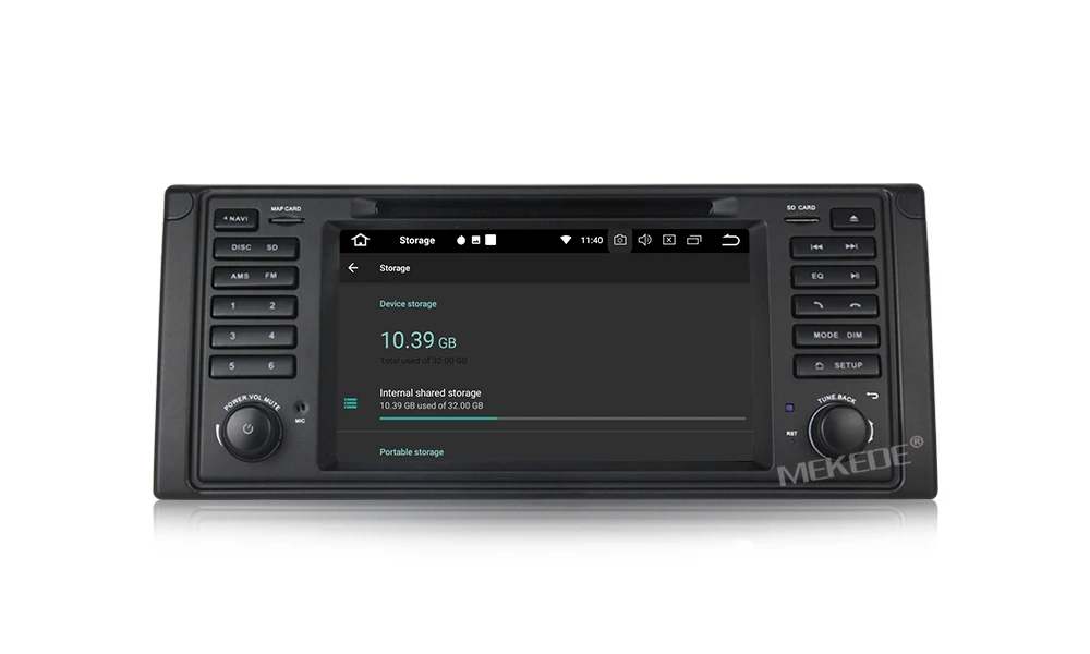 Best MEKEDE Car Multimedia player GPS Android 8.0 Car Radio 1 Din For BMW/E53/X5/E39 Canbus Rear View Camera Microphone USB DVR Wifi 15