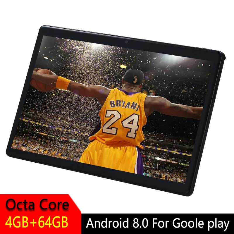

Tablet PC 10.1 inch 2.5D Tempered Glass Screen Android 8.0 Octa Core Phone SIM 3G 4G Card WIFI GPS RAM 4GB ROM 16GB 64GB Tablet