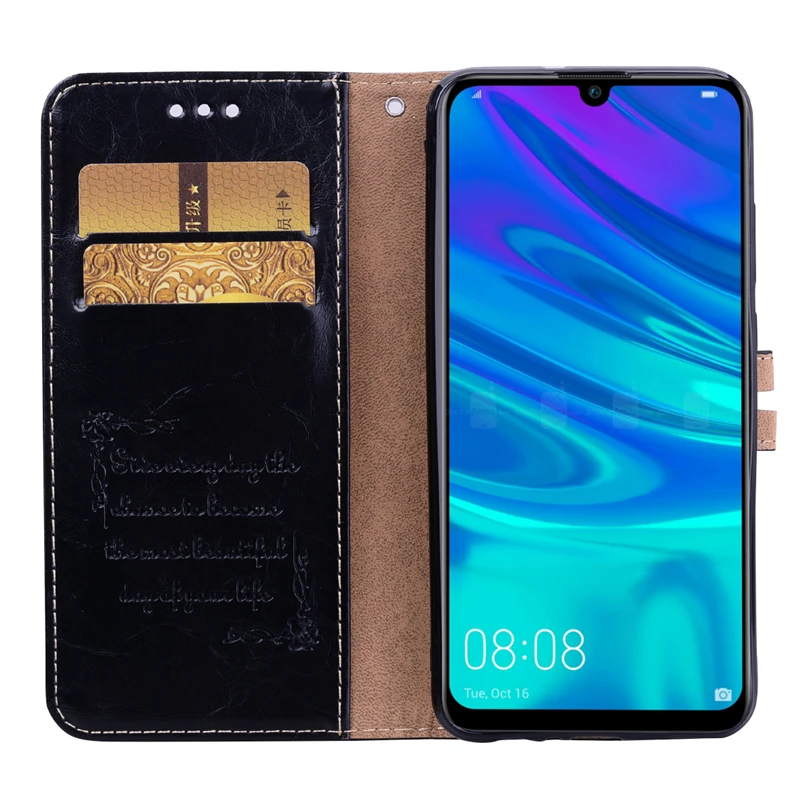 Бизнес Флип кожаный чехол для huawei P30 P20 Pro P10 Lite Honor 8C 8X 7A 7C P Smart Y9 Y5 Y6 Prime Коврики 10 20 Lite