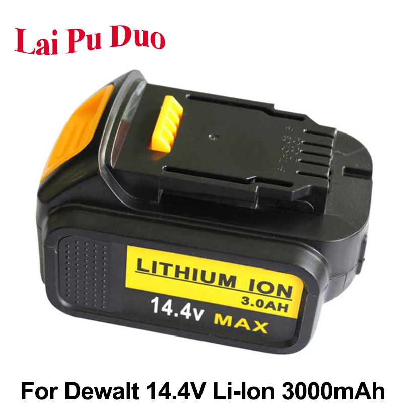 Литий ионный сменный аккумулятор 14 4 В Ач для электроинструмента Dewalt DCB140 DCB141