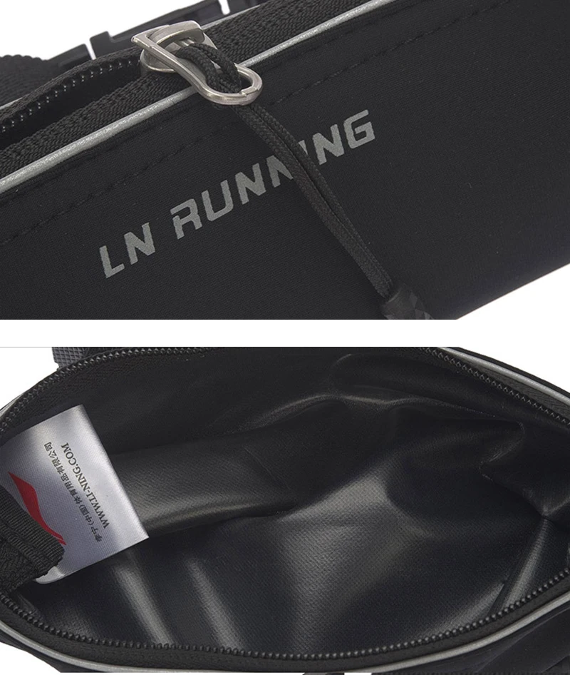 Li-Ning, унисекс, для бега, поясная сумка, полиэстер, удобная, для мужчин и женщин, с подкладкой, Спортивная, поясная сумка, ABLM008, BJY033