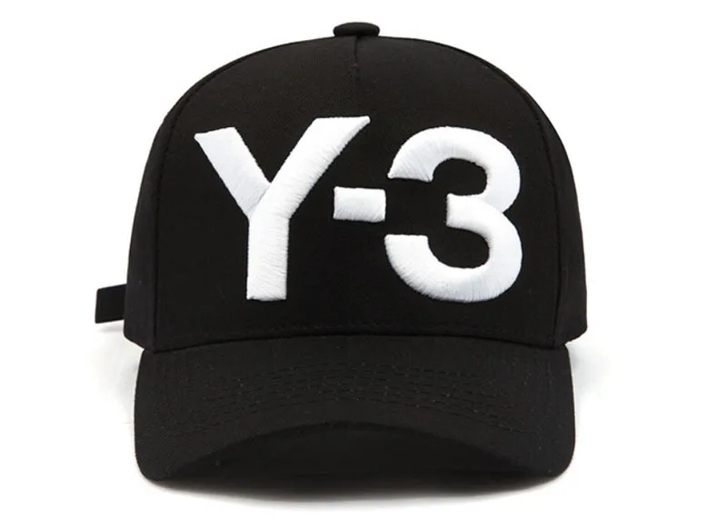 New Y 3 Dad Hat Big Bold Embroidered Logo Baseball Cap Adjustable ...