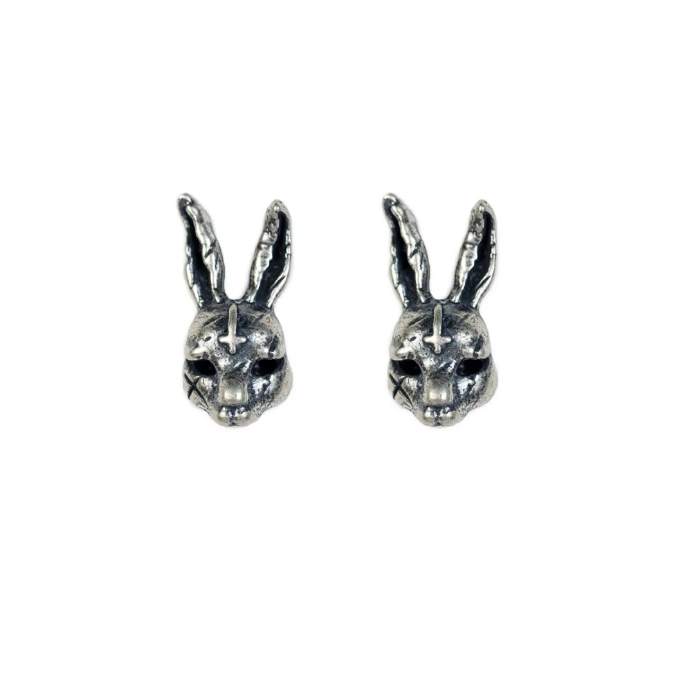 Dark Dream серебро 925 пробы Rogue Rabbit панк хип хоп рок жеребец серьги Винтажные Ювелирные