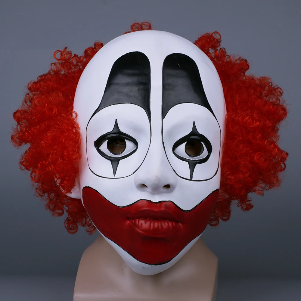 Halloween Clown Mask Cosplay ANIMAL WORLD YiFeng Lee Funny Joker with Hat Masks Helmet Party Props  (3)