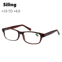 Мужские очки для чтения, прозрачные стеклянные линзы, Пресбиопия, стекло для глаз, увеличительное, унисекс, для пожилых людей, для чтения, стекло es с Чехол+ 1,00 до+ 6,00