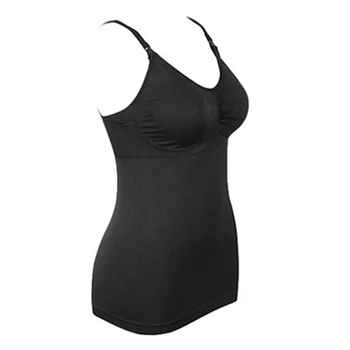 Puseky, сексуальный женский тонкий жилет для беременных, кормящих грудью, топы, блузка, рубашка, L-2XL - Цвет: Black