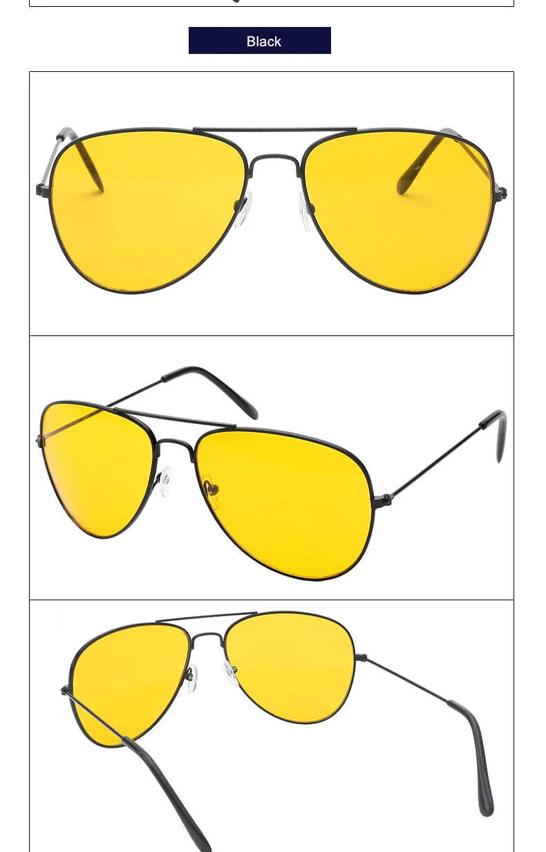 Мужские солнцезащитные очки ночного видения для вождения, женские высококачественные солнцезащитные очки для вождения в ночное время, унисекс, брендовые дизайнерские ретро-оттенки