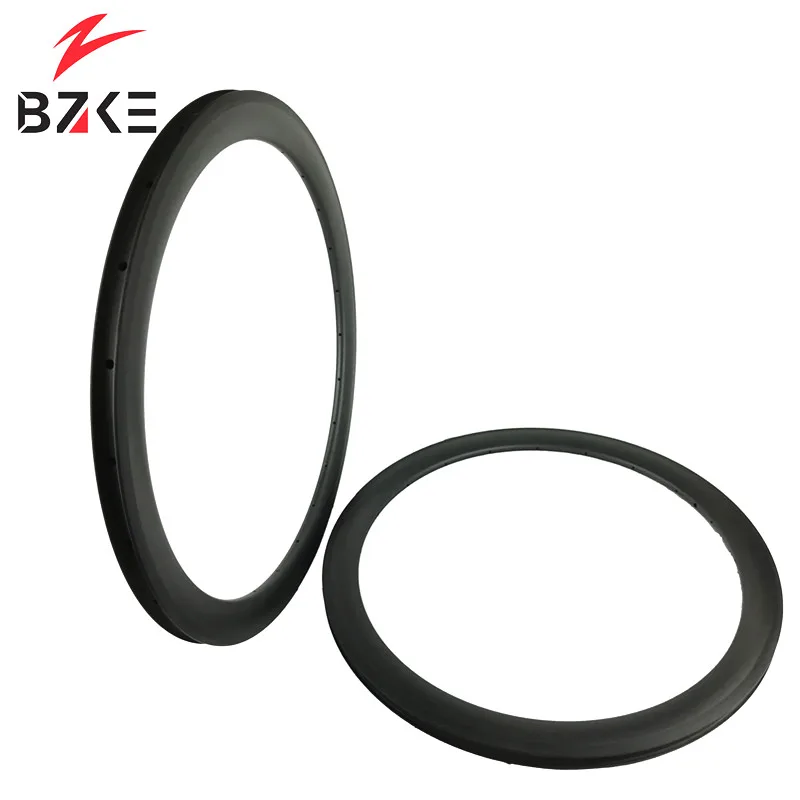 Clearance BZKE carbon rim for road bike 700c carbon road rim 50mm deep 25mm width chincher or tubeless racing bicycle rims UD 3K finish 5
