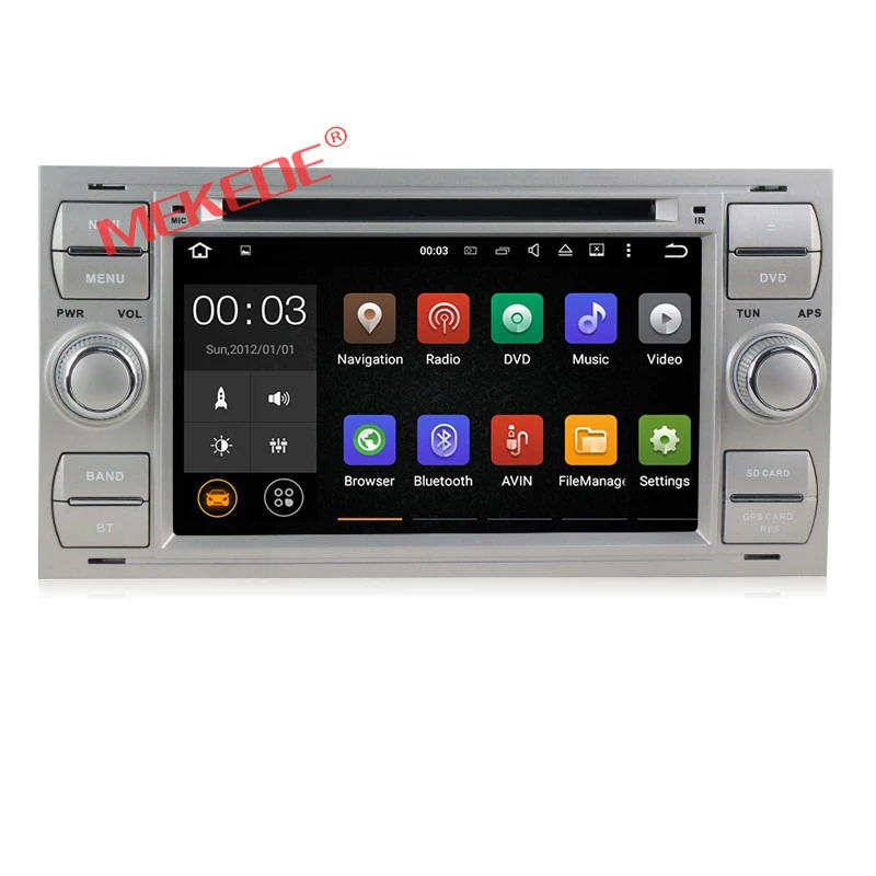 

2 Din 7 Inch In Dash Android 7.1 Car DVD For Ford/Mondeo/Focus/Transit/C-MAX With Quad Core Wifi GPS Navigation Radio FM