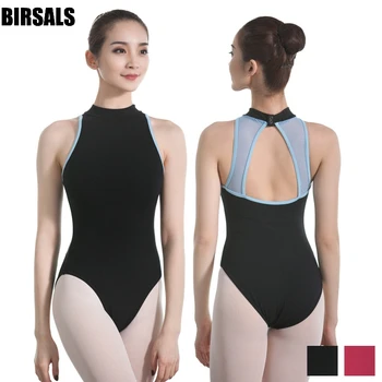

Sexy Lace Spliced Sleeveless Halter Neck Dance Bodysuit Ballet Costume Adult Girls Women Ballet Dance Leotard SlimCS0713
