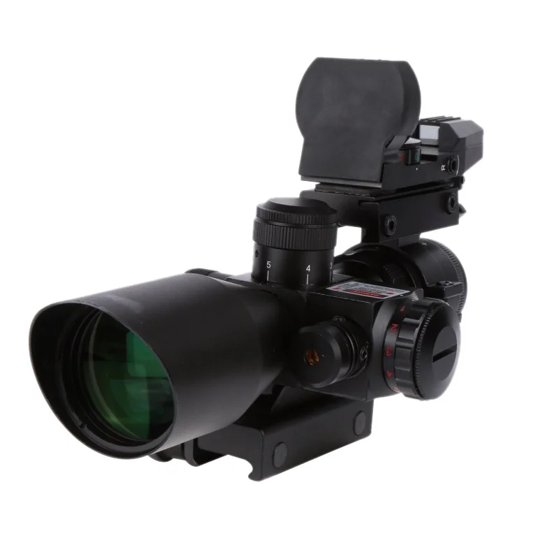 

Set 2.5-10X40E / R + HD101 Four-Point Red-Green Light Ten-Line Sniper Sight Optical Hunting Sight finder Bird finder