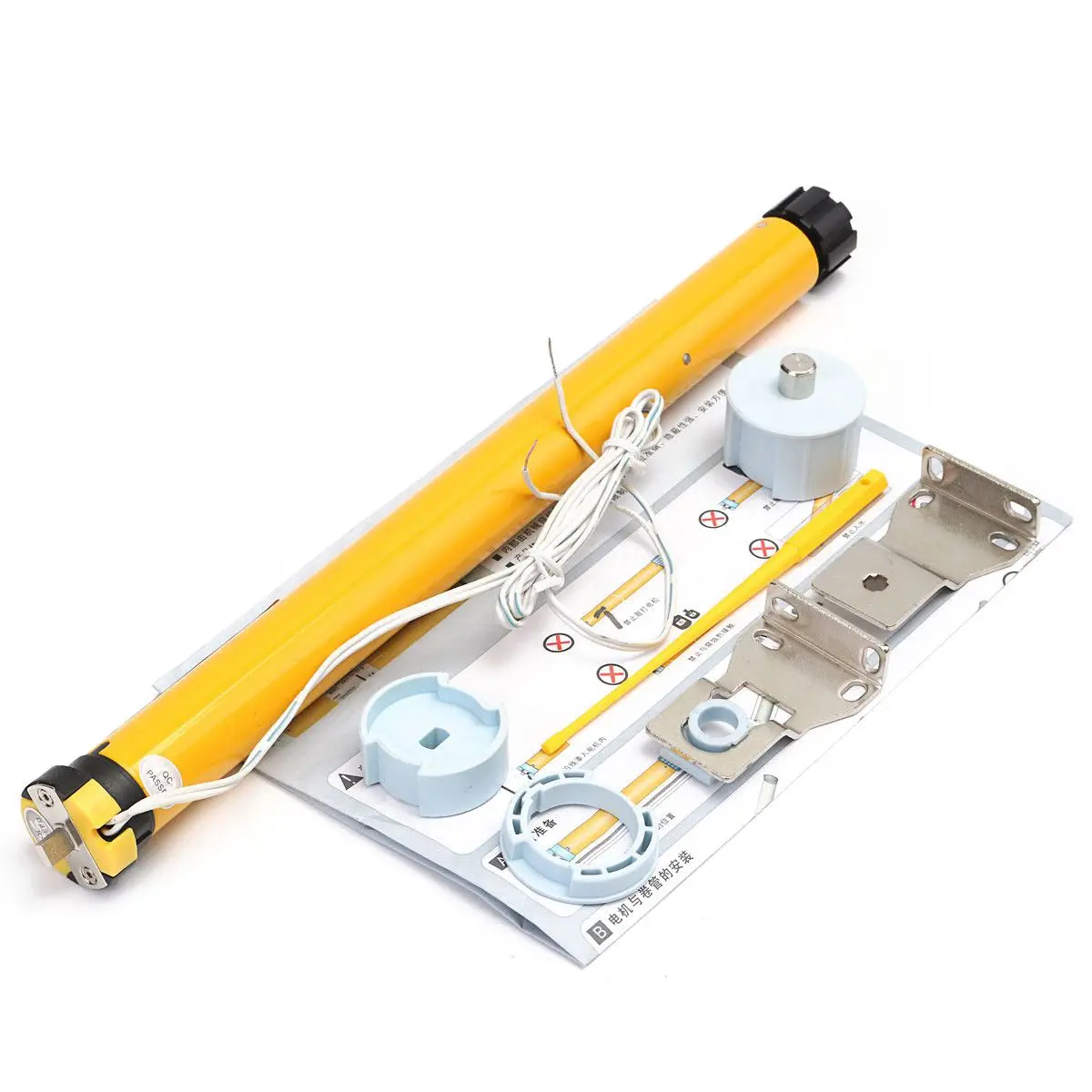 

JFBL Hot DC 12V 11W 25mm DIY 30RPM Electric Roller Blind / Shade Tubular Motor Kit Set