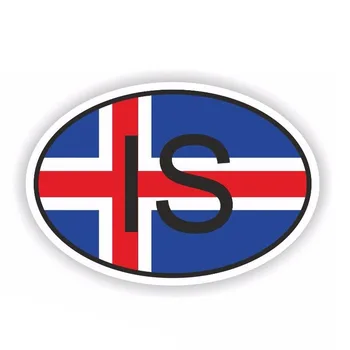 

12.3CM*8.2CM Accessories Iceland Car Styling Country Code Decal Car Sticker 6-0506