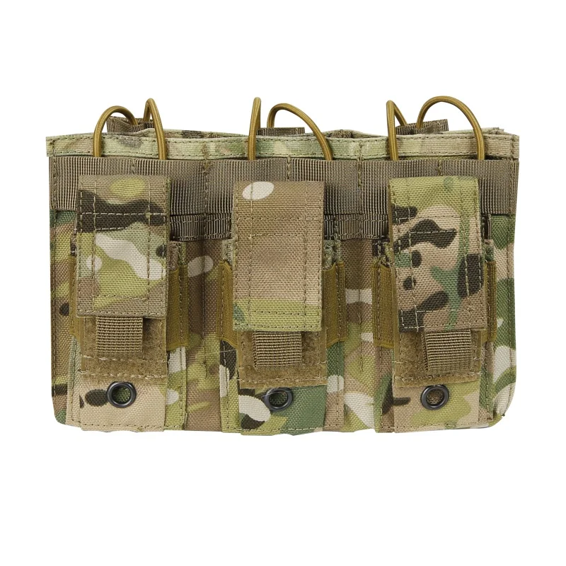 

Multi Functional Magazine Pouch Triple Open-Top 1000D Nylon Daily Water Resistant Hunting Accessories Bag For Molle System