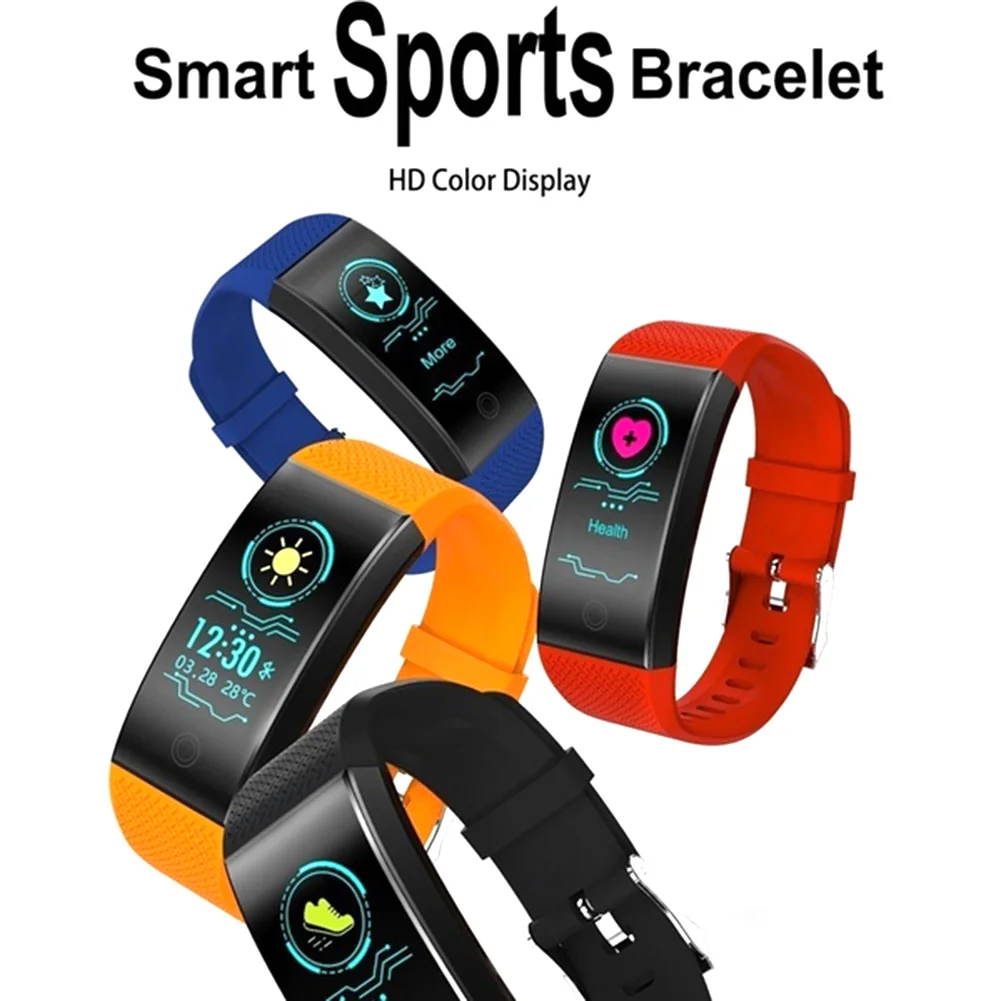 

QW18 Wristband Bracelet Sport Running Heart Rate Measure 0.96inch Fabala Smart Sleep Monitor Colorful Screen Fitness Bluetooth