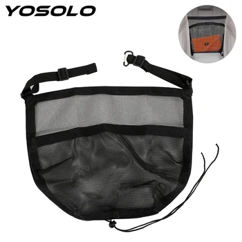 

YOSOLO Seat Back Storage Elastic Car Accessories Car Mesh Net Bag Between Bag Luggage Holder Pocket Car Organizer