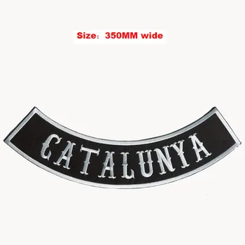 

CATALUNYA rocker jacket for full back embroidery patch 350MM wide /vest biker/costura/costurar apliques