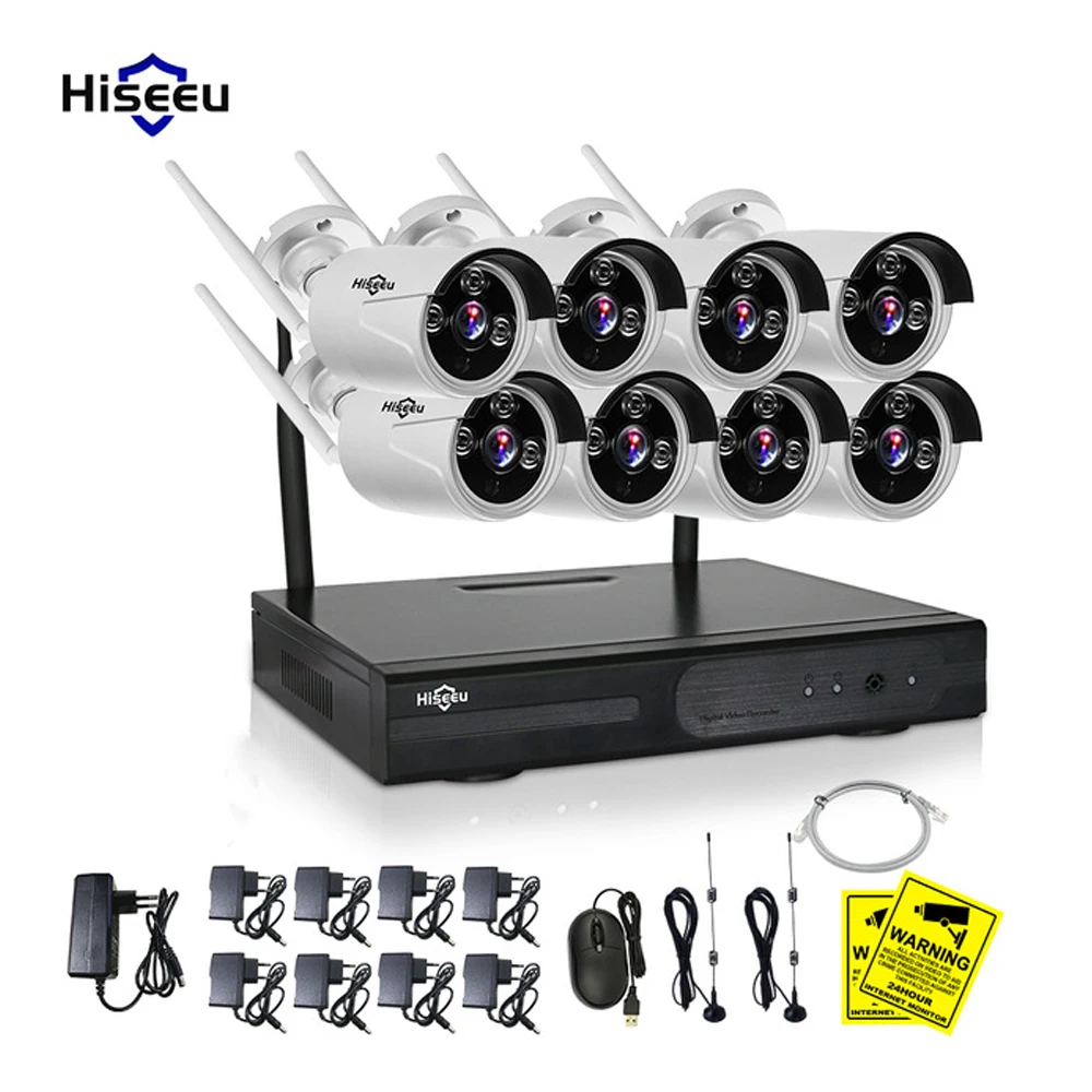 

Hiseeu HD 1080P 8CH Wireless NVR Kit 2MP CCTV System Outdoor IR Night Vision IP Camera Surveillance System Kit Dropshipping 46