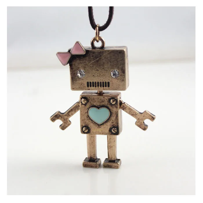 

robot fan metal robotic Necklace geek