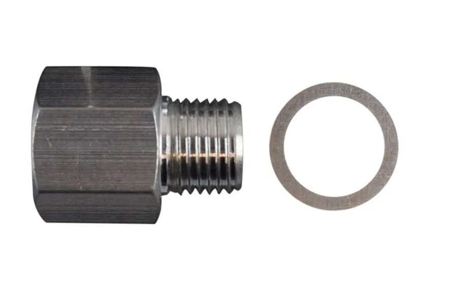 Oil Pressure Sensor Adapter M16x1.5 Female 1/418 NPT Turbo Feed Port