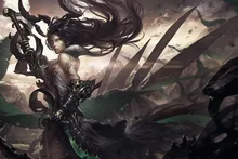 anime girls dark fantasy dragon squama 4 Sizes Home Decoration Canvas Poster Print