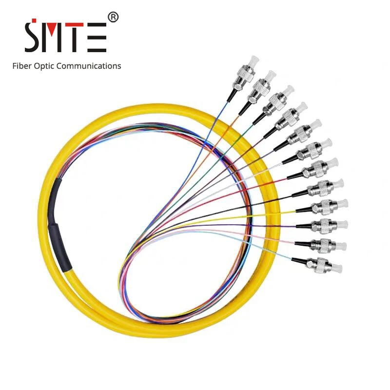 

12 core pigtail fiber optic patch cord 0.9mm 1 meters FC-UPC