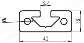 Machifit 500mm Length 1640 T Slot Aluminum Profiles Extrusion Frame For CNC