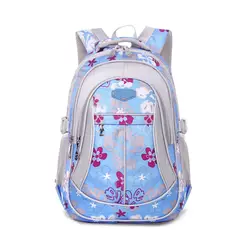 Модный детский рюкзак Оксфорд с цветочным принтом для мальчиков и девочек, студенческие сумки, непромокаемая Антифрикционная школьная