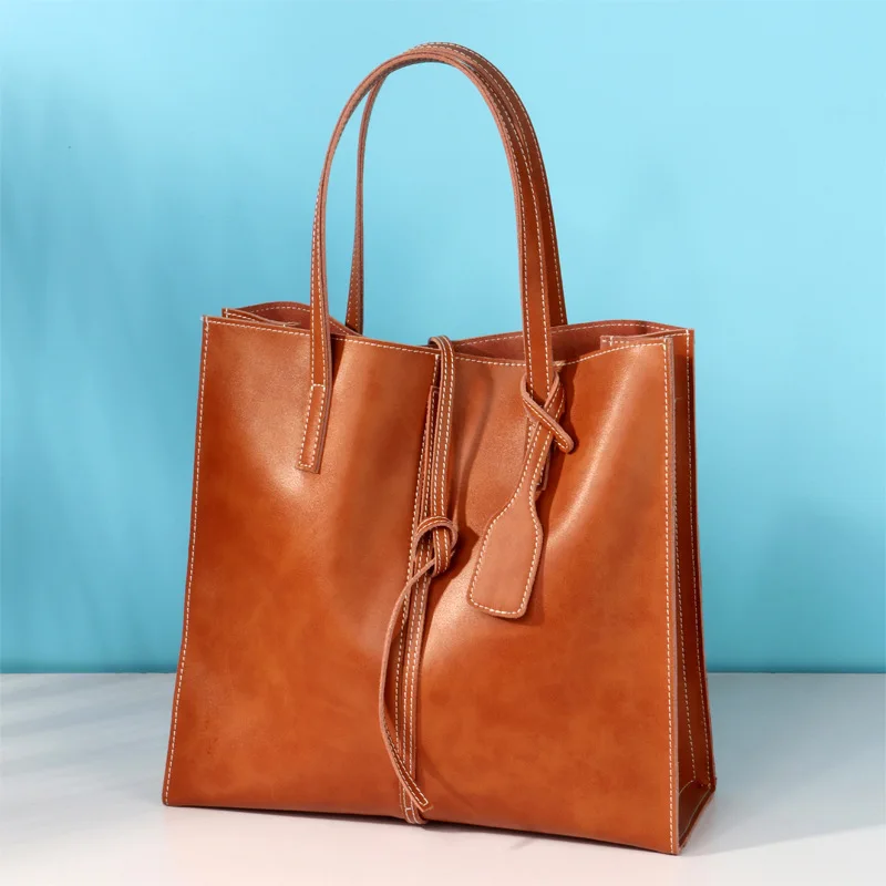 

JIULIN 2019 Fashion Women's Bag Single Shoulder Cowskin Shopping Bag Handbag Simple and Practical Women's Bag