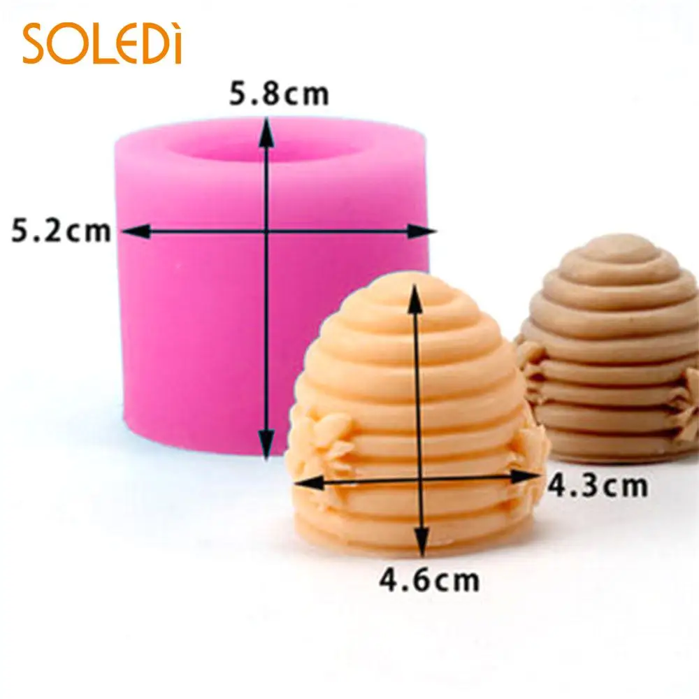 

Candle Mold Handmade Tools Convenient Screw Soap Mould Kids Prop Silicone Craft DIY Creative 3D