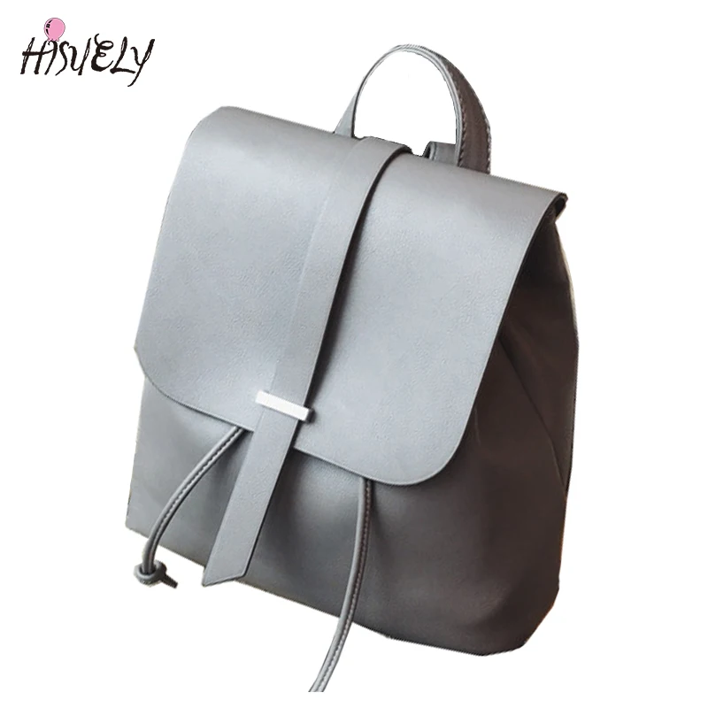 

HISUELY Fashion Backpack New Travel Bag Pu Backpack Women School Student Teenage Girl Mochila Escolar Women Backpack Rucksack