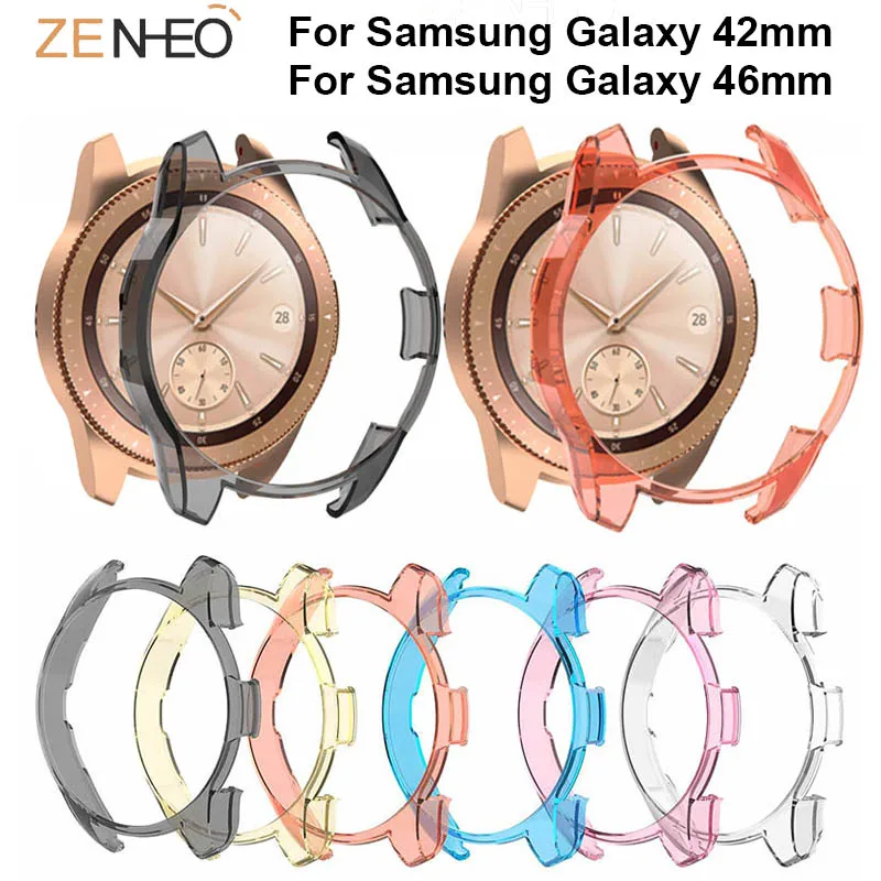 Чехол для Samsung Galaxy Watch 42 мм 46 с полной защитой аксессуары смарт часов прозрачный