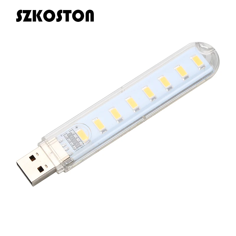 5 В USB 3/8 светодиодный декоративный светильник, автомобильная домашняя лампа для чтения, usb-гаджет для ПК, компьютера, авто USB устройство для кемпинга, ночной Светильник