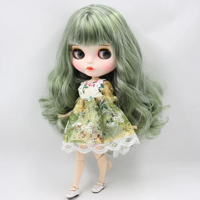 ICY DBS Blyth Custom Doll No.BL4299/136 Green mix White hair 1/6 bjd ob24 anime 4