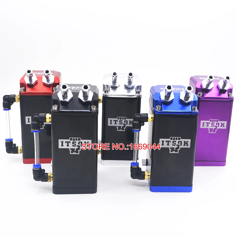 

Universal Aluminum ITSOK Racing Car Oil Catch Tank Can Reservoir