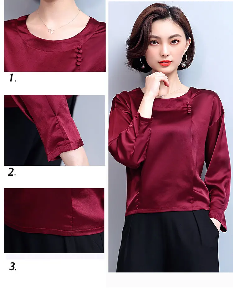 7 Colors New Winter Autumn Slik Blouse Women 2019 Long Sleeve Plus Size Shirts Femme Tops Fashion Casual Chiffon Blusas Mujer (3)