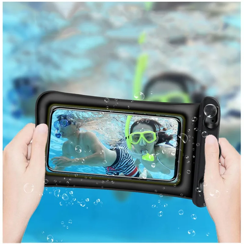 Waterproof Floating Phone Case Underwater Swimming Bag Universal Phone Cover Dry Bag Pouch Strap for iPhone for Samsung for HTC  (8)