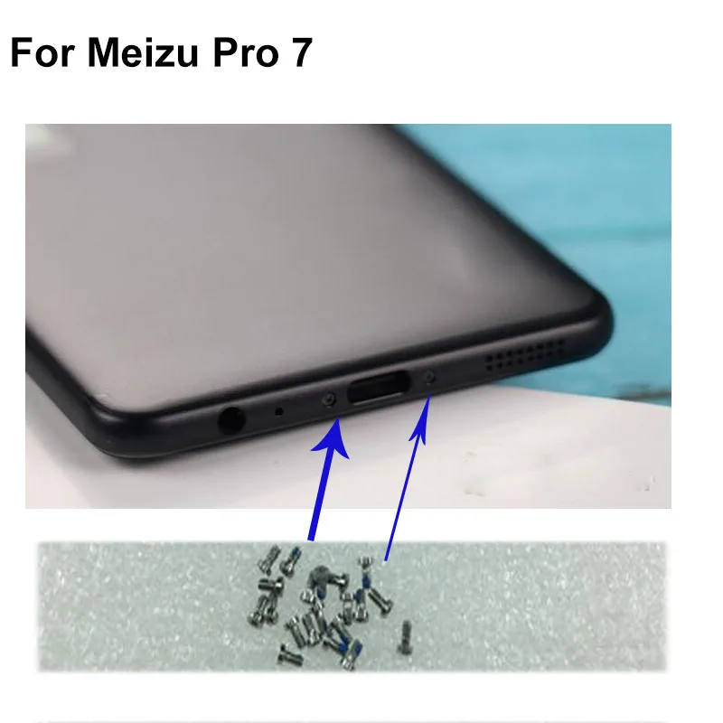 2 шт Серебряный Для Mei zu Pro7 Pro 7 Buttom Dock шурупы винт для корпуса ногтей tack ForMeizu