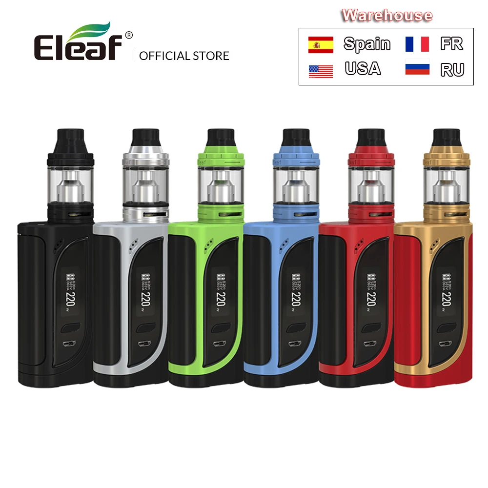 Оригинальный Полный комплект Eleaf 220 с атомайзером Ello 2 мл/4 мл боксмод iKonn