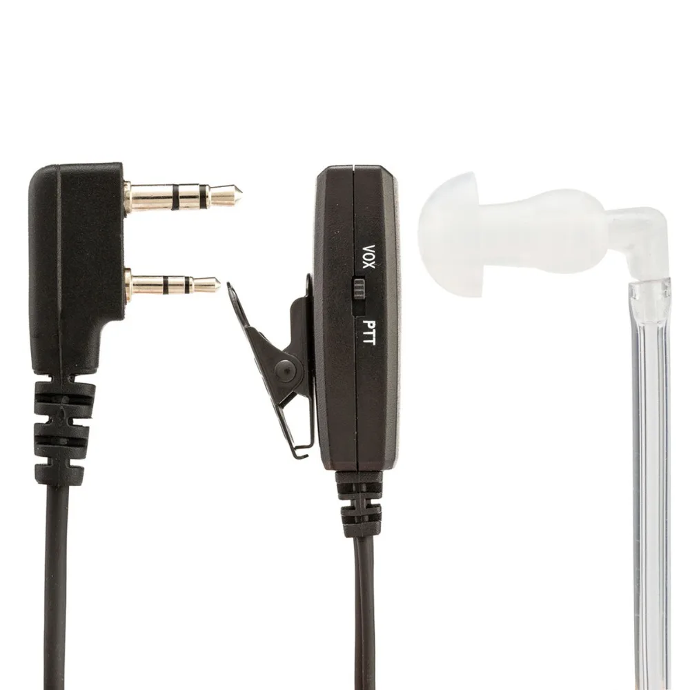 Abbree VOX 2 Pin Air Acoustic Tube наушник гарнитура для Kenwood Baofeng UV 5R 82 TYT Wouxun Walkie Talkie|Запчасти и