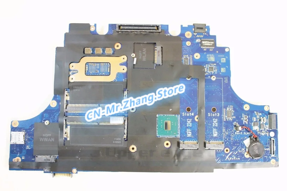 discounted  SHELI FOR Dell Precision 7710 Laptop Motherboard W/ i7-6920HQ CPU 5RY82 05RY82 CN-05RY82 DDR4 LA-C5
