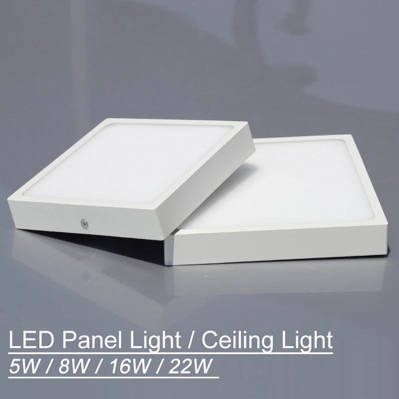 

Ultra Thin 5W 8W 16W 22W LED Aluminium Square panel Surface Mounted Ceiling Light led panel light ceiling light downlight