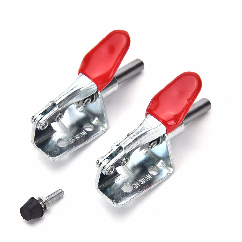 

2 PCS U Metal Clip Toggle Clamp Rod Vertical Arm Welding Machine Operation Electronic Equipment