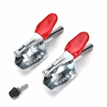 

2 PCS U Metal Clip Toggle Clamp Rod Vertical Arm Welding Machine Operation Electronic Equipment