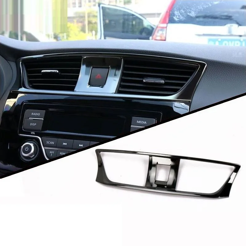 

Cup Control System Automobile Modified Chromium Auto Upgraded Car Styling Bright Sequins Sticker 16 17 18 FOR Nissan Sylphy