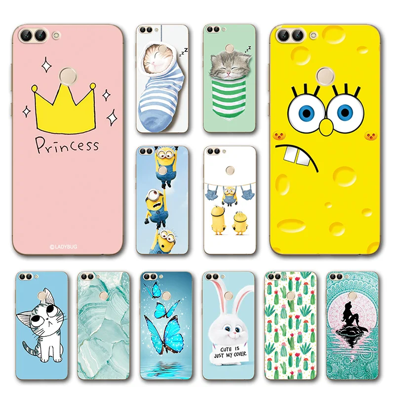 

Dark Various Style Wolf Phone Case Cover For Huawei P Smart Silicon Covers Funda For Huawei P Smart PSmart Case Enjoy 7S 5.65"