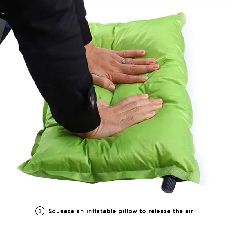 Outdoor automatic inflatable pillow camping pillow inflatable travel