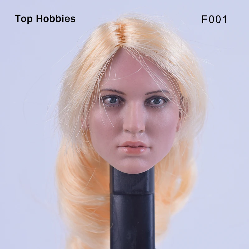 

Custom 1/6 Scale Agent Girl Doll Head F001 Carving Sculpt Model For 12 Inch HT Phicen Body Action Figure