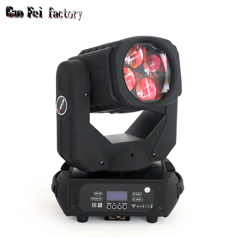 

Stage Lighting LED Moving Head Light Spot 4 Color with 4X25W DMX for DJ Disco Party Lights